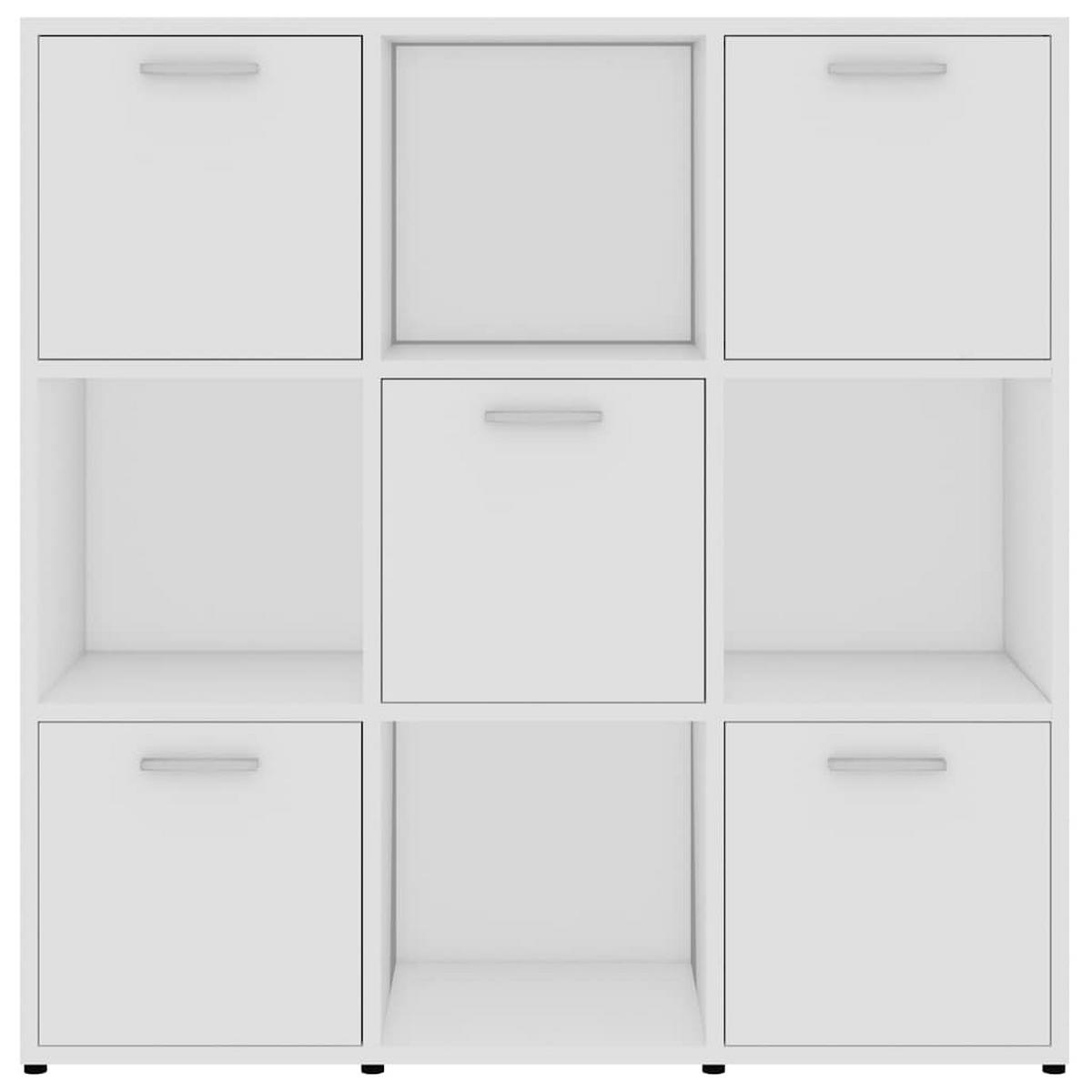 BÜCHERREGAL Weiss 90/30/90 Cm Holzwerkstoff - Weiß, Holzwerkstoff (30/90/90cm) - vidaXL