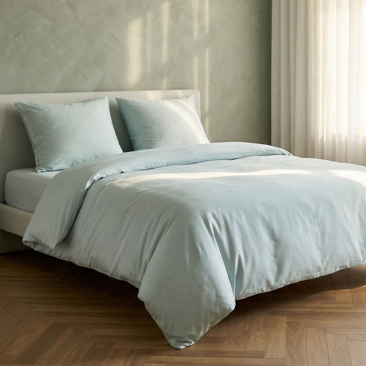 BETTWÄSCHE Avelia Pistazie 140/200 cm - Grün, Textil (140/200cm) - Homla