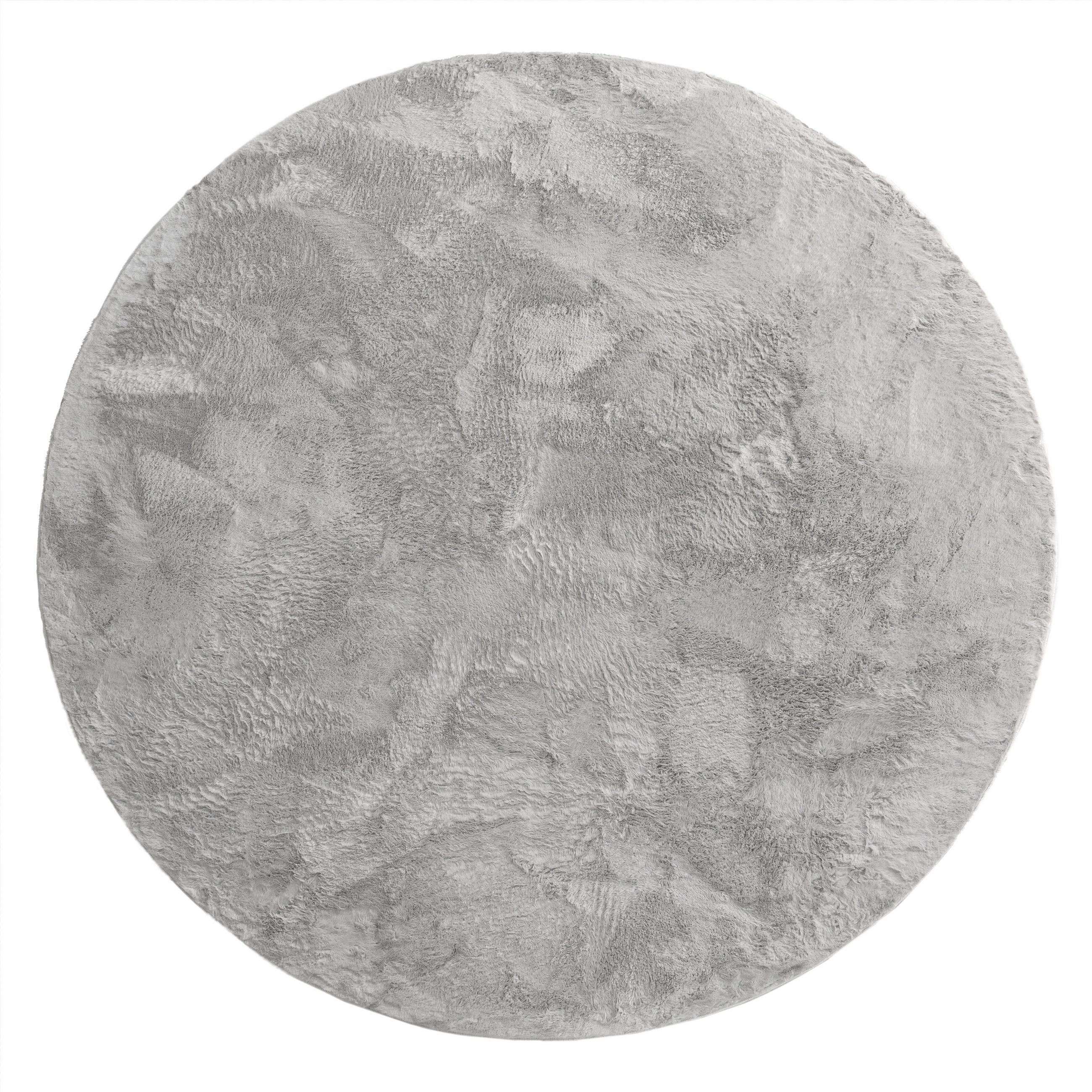 HOCHFLORTEPPICH 160/160 cm Soft 380 - Grau, Textil (160/160cm) - Paco Home
