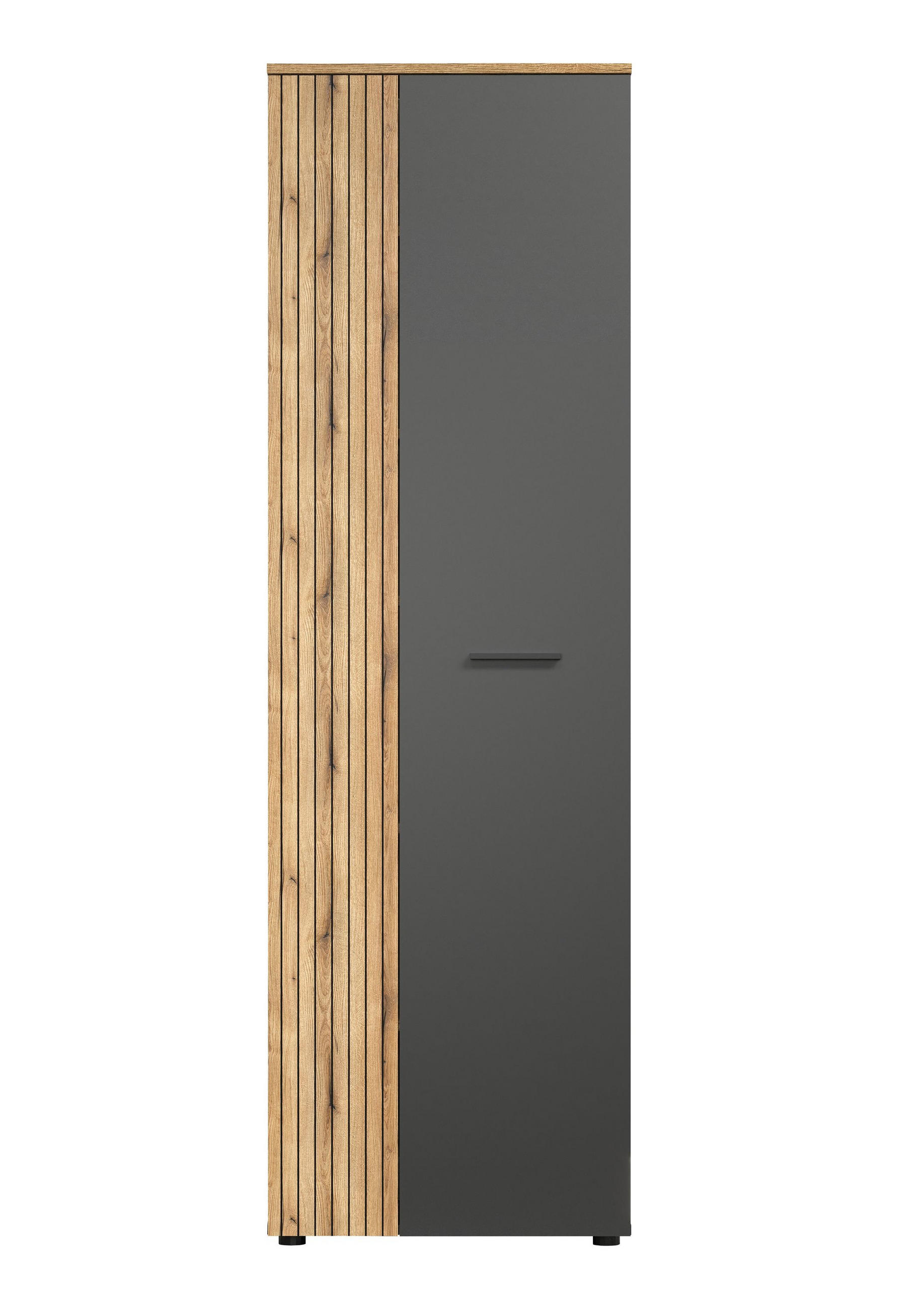 Trendteam Garderobenschrank Anthrazit 60x195x36 cm