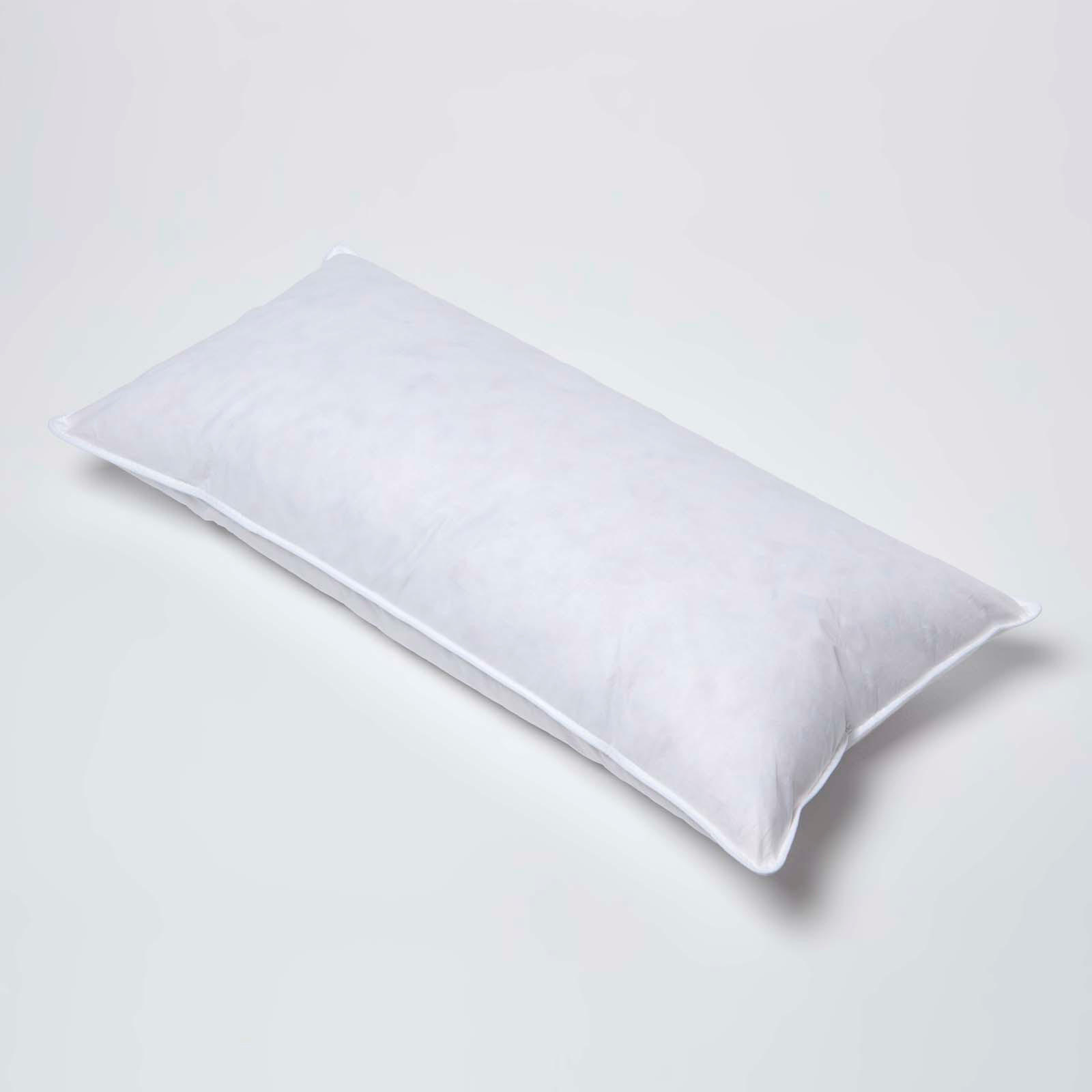 KOPFKISSEN 40/80 cm, Daunenkissen medium-weich - Weiß, Textil (40/80cm) - Homescapes