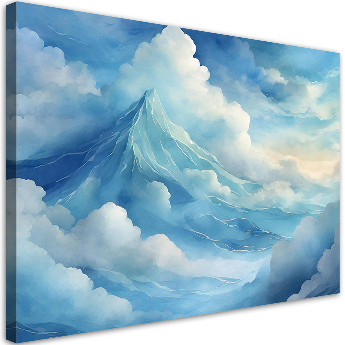 WANDBILD blauer himmel und wolken - Blau, Textil (60/40cm) - Feeby