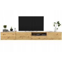 TV-LOWBOARD 2-er Set Enjoy Eiche Artisan Matt Schublade 120 cm - Eiche Artisan, Holzwerkstoff (240/30/35cm) - Meble Lindner