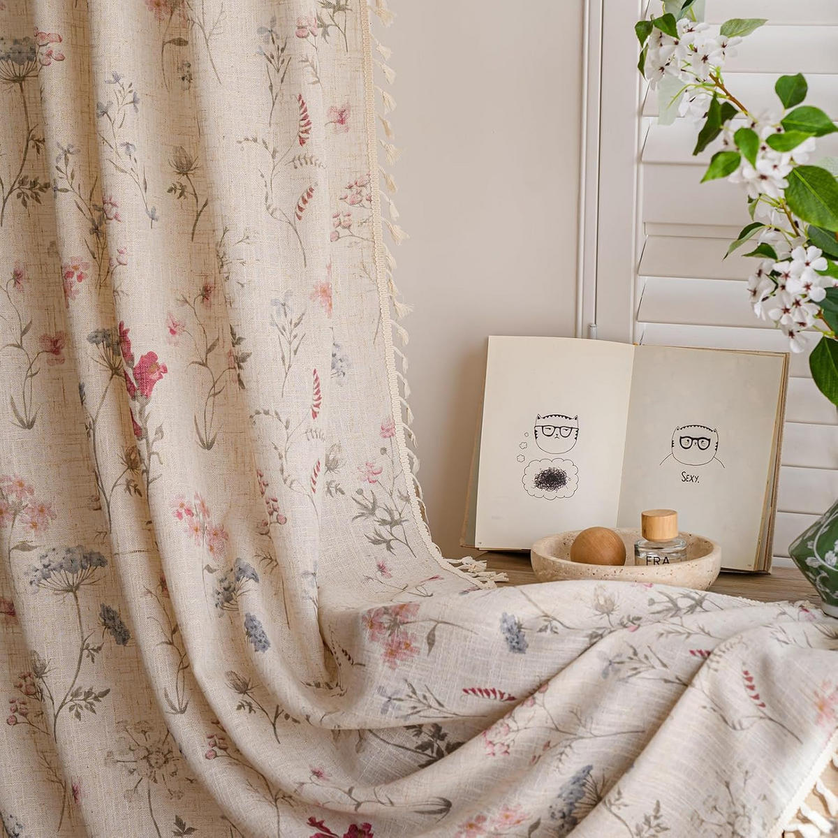 VORHÄNGE – 150 cm breit, 200 cm lang – 2 Schals - Weiß, Textil (200/1/150cm)