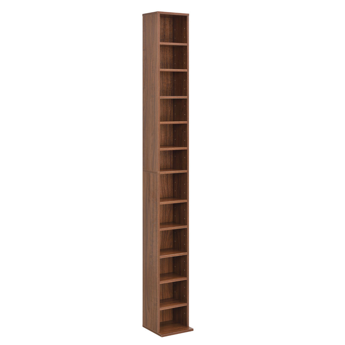 CD-REGAL Høyset - Walnussfarben, Holzwerkstoff (20/175/20cm) - [en.casa]
