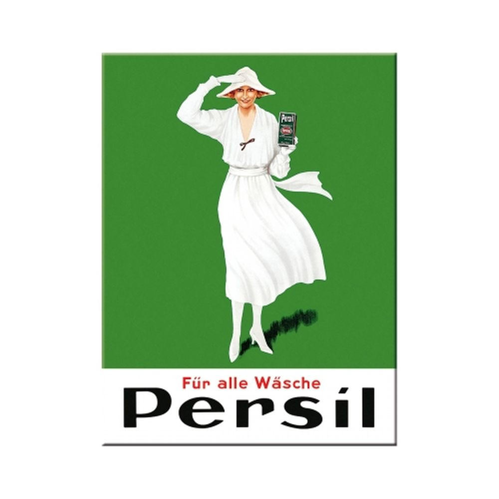 MAGNET 6/8 cm Persil Weiße Dame Grün - Multicolor, Metall (6/8/0.1cm) - Nostalgic-Art