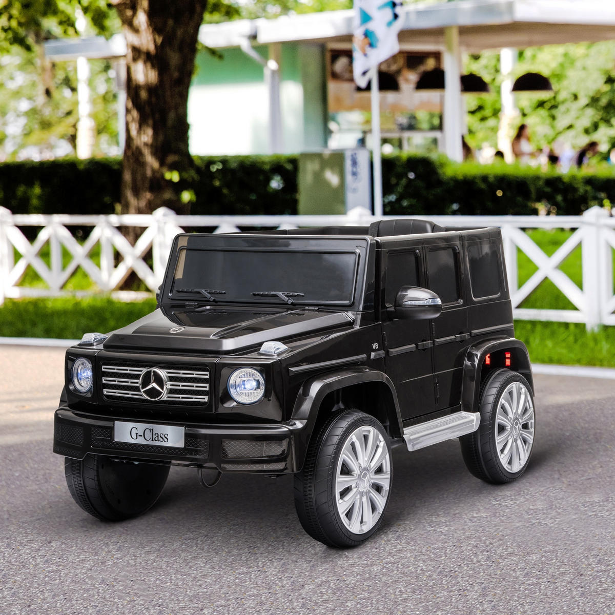 ELEKTRO-KINDERAUTO DE-13096 Fernbedienung Schwarz - Schwarz, Kunststoff (107/64/54cm) - ComfortXL