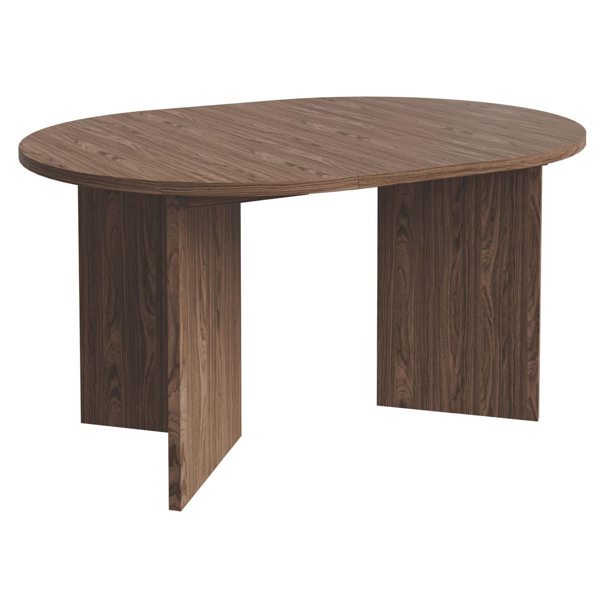 ESSTISCH Selsey Ovo rund, Holzoptik Nussbaum Wisconsin, ausziehbar, 110–190 × 110 cm - Nussbaumfarben, Holzwerkstoff (109.6/109.6/75cm) - Selsey