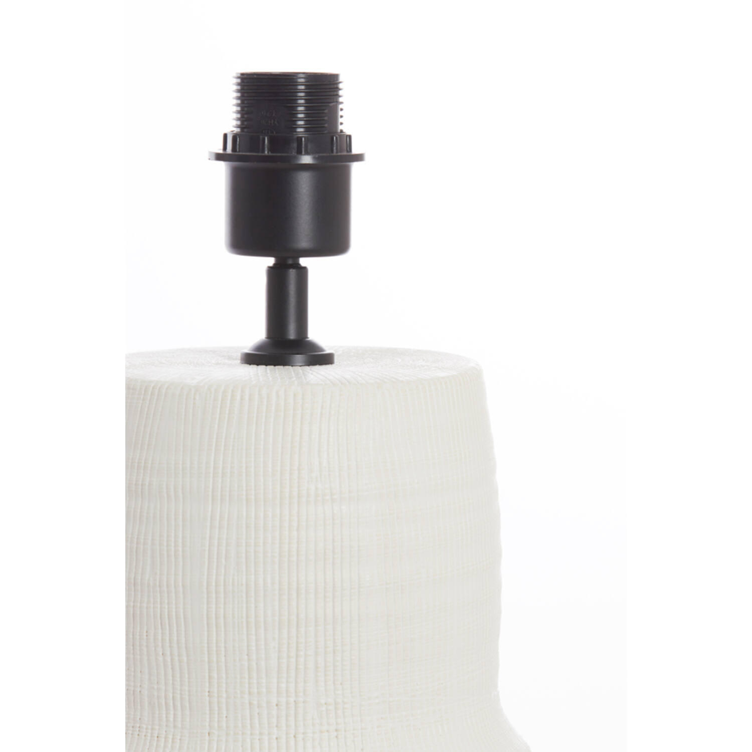 LAMPENFUSS PICACHO Ø17,5x54,5 cm, Keramik, matt crème - Creme, Keramik (17.5/17.5/54.5cm) - Light & Living