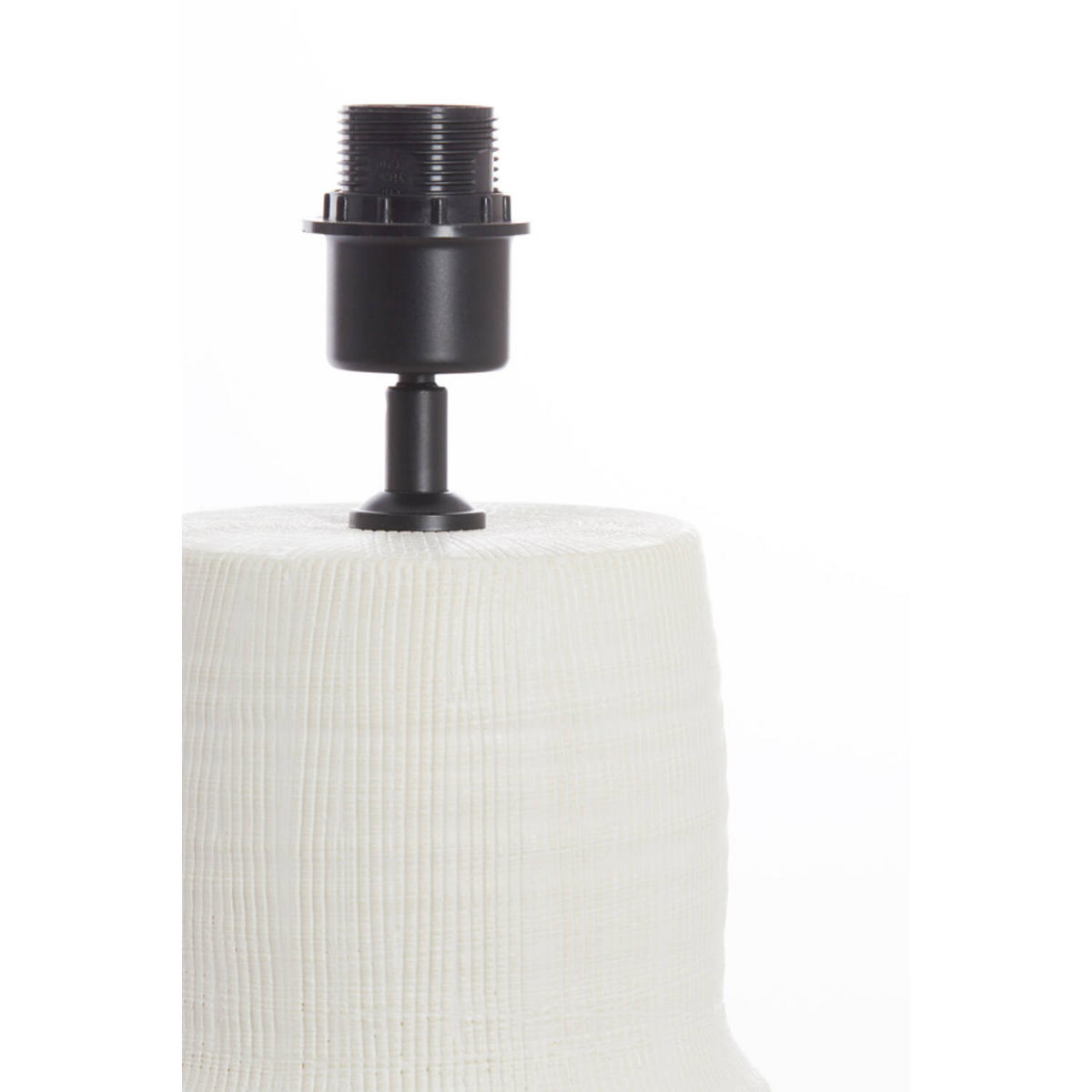 LAMPENFUSS PICACHO Ø17,5x54,5 cm, Keramik, matt crème - Creme, Keramik (17.5/17.5/54.5cm) - Light & Living