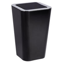 ABFALLKORB Candy Black 6 l 18/18/29 cm - Schwarz, Kunststoff (18/29/18cm) - Wenko
