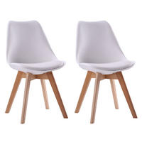 STÜHLE Nora Weiß 2er-Set - Weiß, Kunststoff (49/81/52cm) - Happy Garden