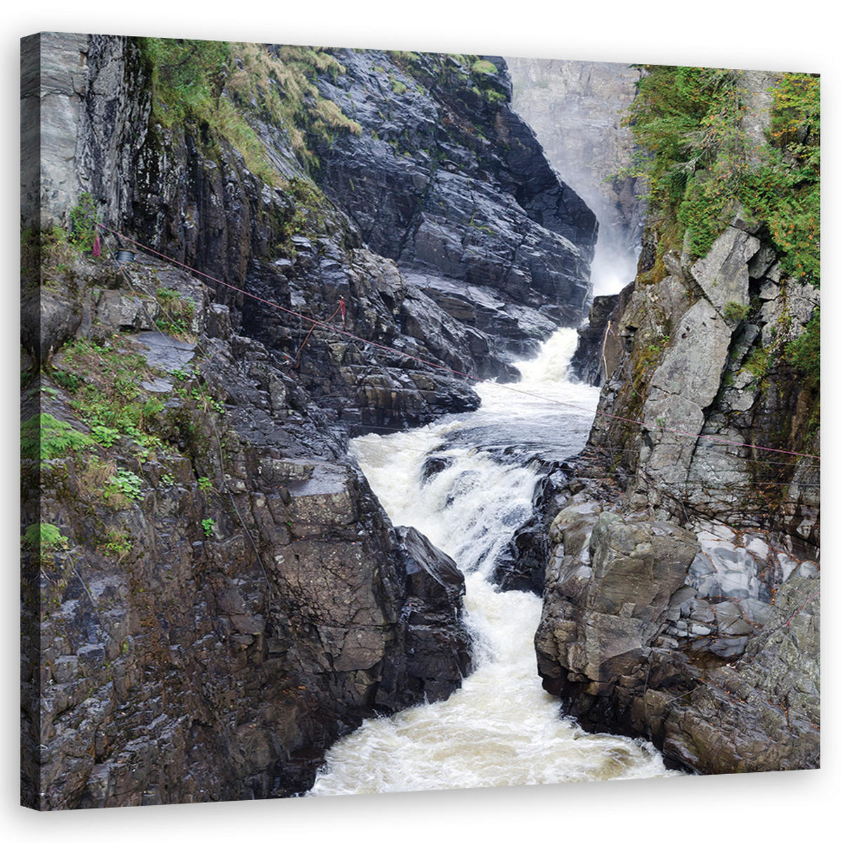 WANDBILD, Landschaften - Grau - Grau, Textil (30/30cm) - Feeby
