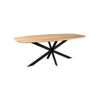 ESSTISCH Ferro Eichenholz 200 cm X 110 cm Braun - Braun, Holz (110/200/76cm) - Villa Möbel