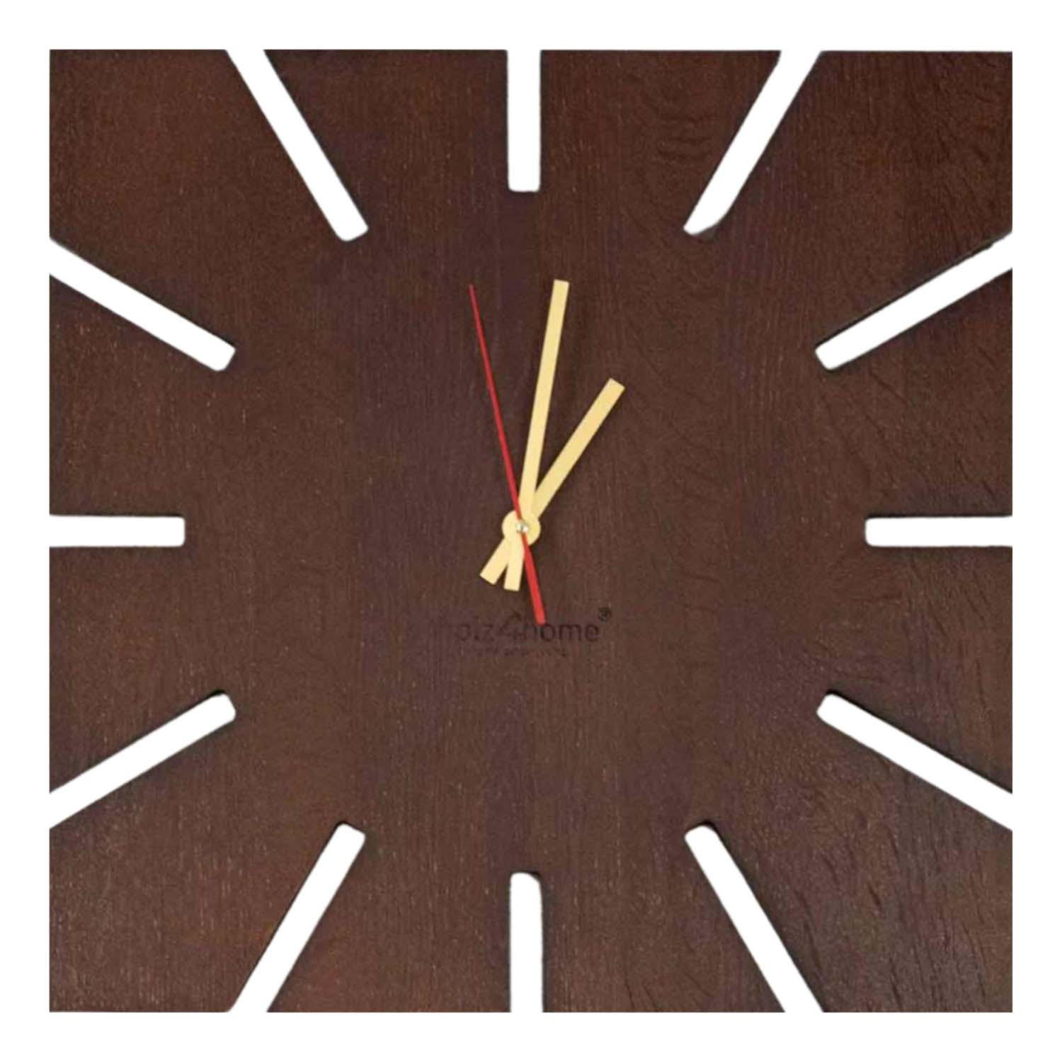 WANDUHR Sunshine XL - Eiche massiv - 29 x 29 x 2cm - Naturfarben, Holz (29/29/2cm) - holz4home