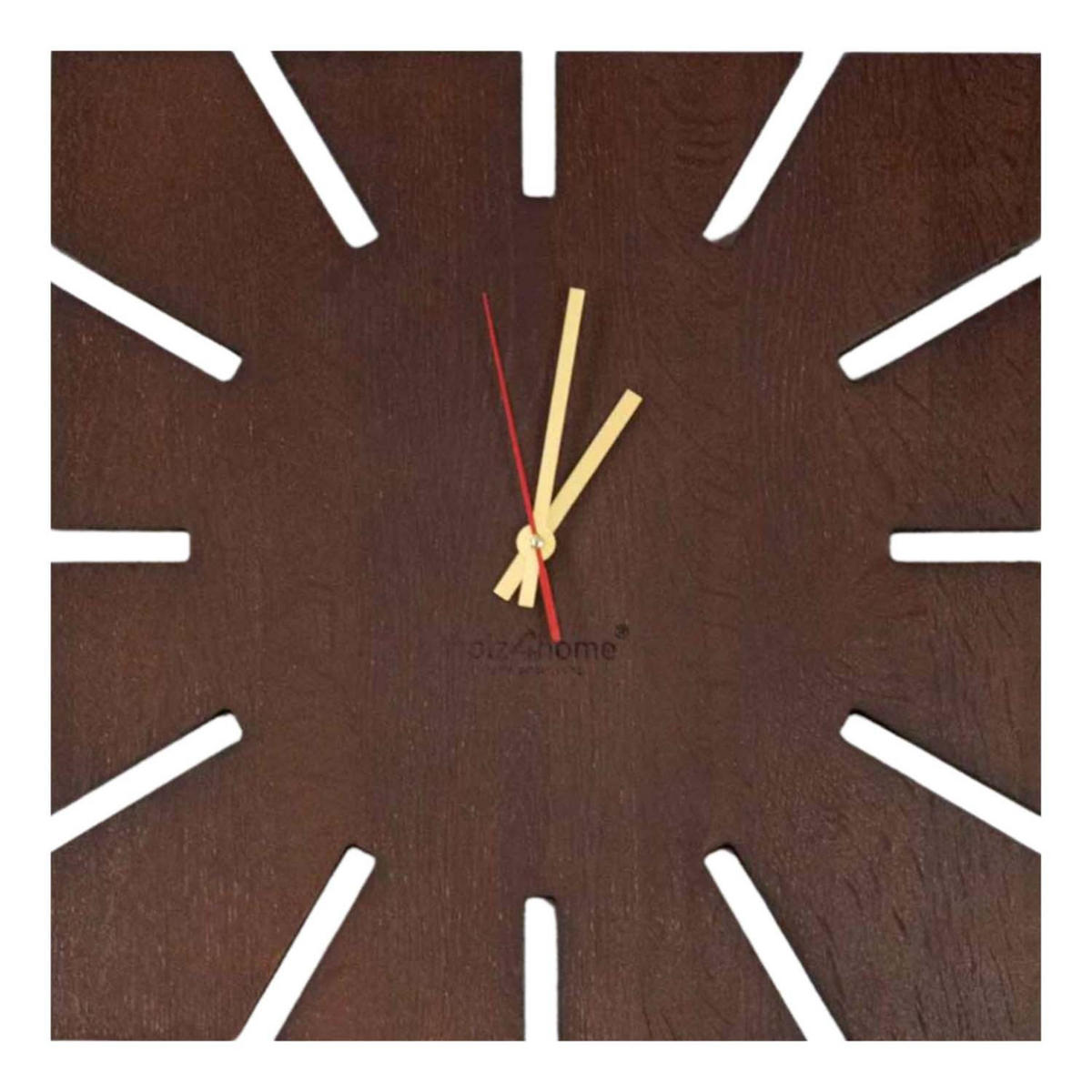 WANDUHR Sunshine XL - Eiche massiv - 29 x 29 x 2cm - Naturfarben, Holz (29/29/2cm) - holz4home