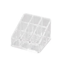 KOSMETIKORGANIZER, mit 9 Fächern, quadratisch - Transparent, Kunststoff (9/9/6.5cm) - bremermann