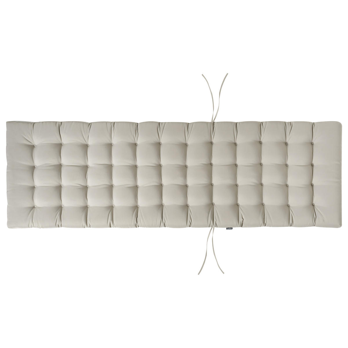 LIEGENAUFLAGE Taupe 56/192 cm Cesana Premium - Taupe, Textil (192/5/56cm) - Beliani