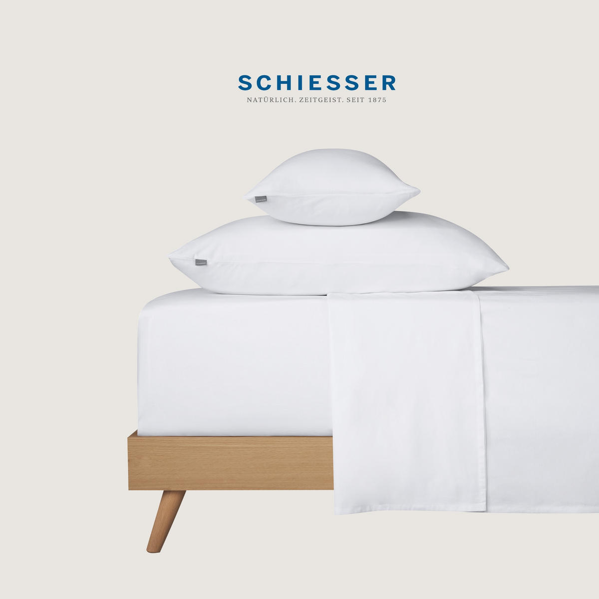 BETTLAKEN Smoothy - Renforcé - 160 x 260 cm - Weiß - Weiß, Textil (160/260cm) - SCHIESSER