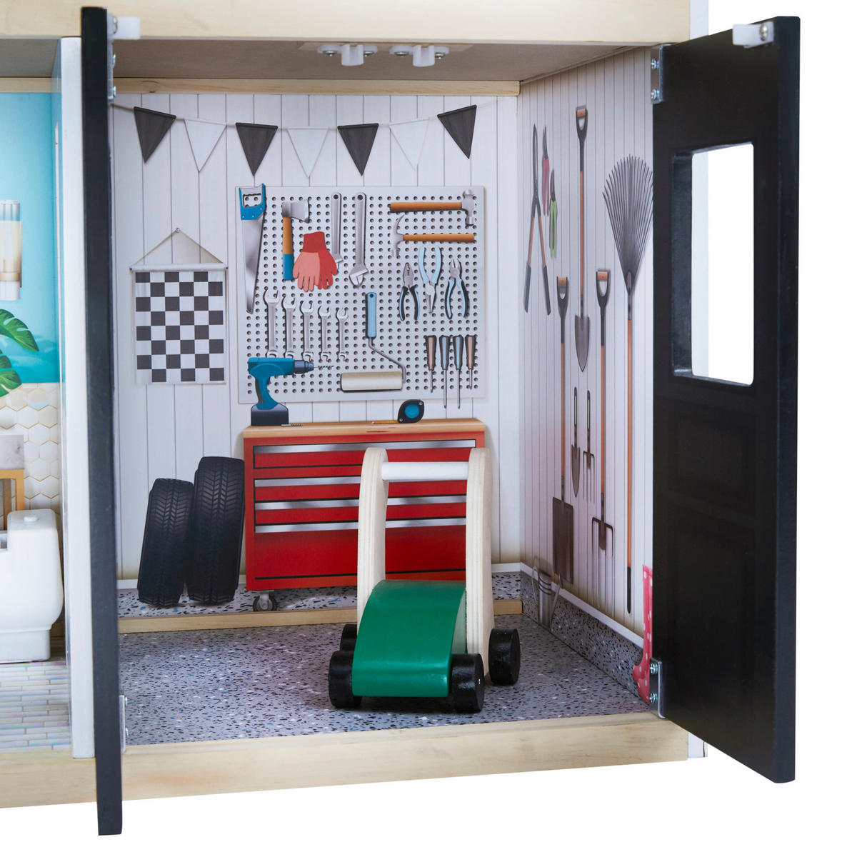 PUPPENHAUS, Mehrfarbig, 125cm - Multicolor, Holz (116/125/34cm) - Teamson Kids