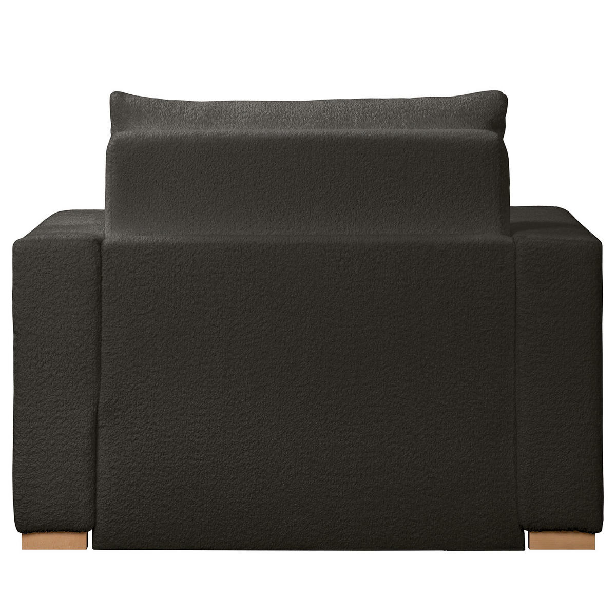 SCHLAFSESSEL - Anthrazit/Buchefarben, Buchenholz/Textil (110/90/90cm) - home24