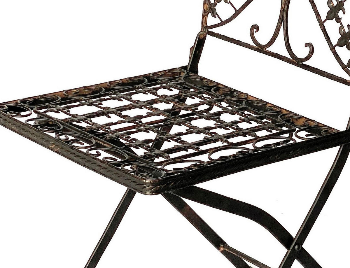 GARTENSTUHL Avis Metall Braun 1840 - Braun, Metall (39/90/39cm) - DanDiBo