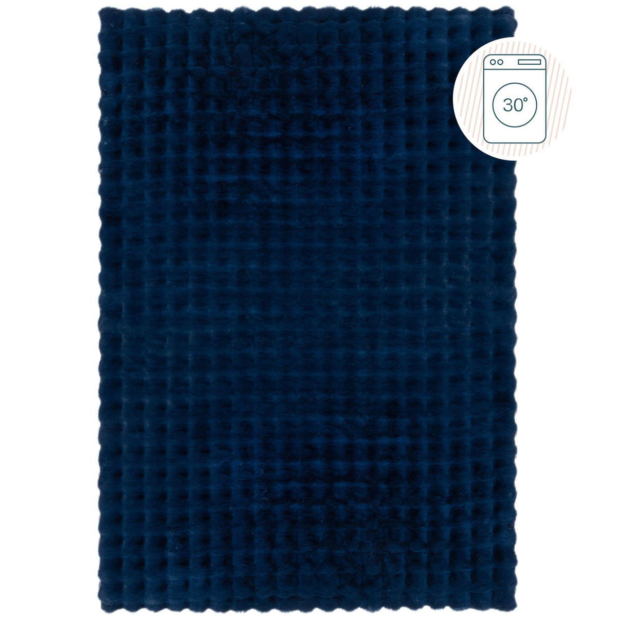 TEPPICH Waschbar LUNE, mit Struktur, Blau, 180 x 290 cm - Blau, Textil (290/180cm) - KADIMA DESIGN