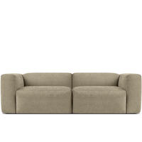 2,5-SITZER-MODULSOFA BUFFO mit extrem weicher und bequemer Sitzfläche, Gewebestoff, sandfarben - Sandfarben, Textil (250/73/96cm) - KONSIMO®