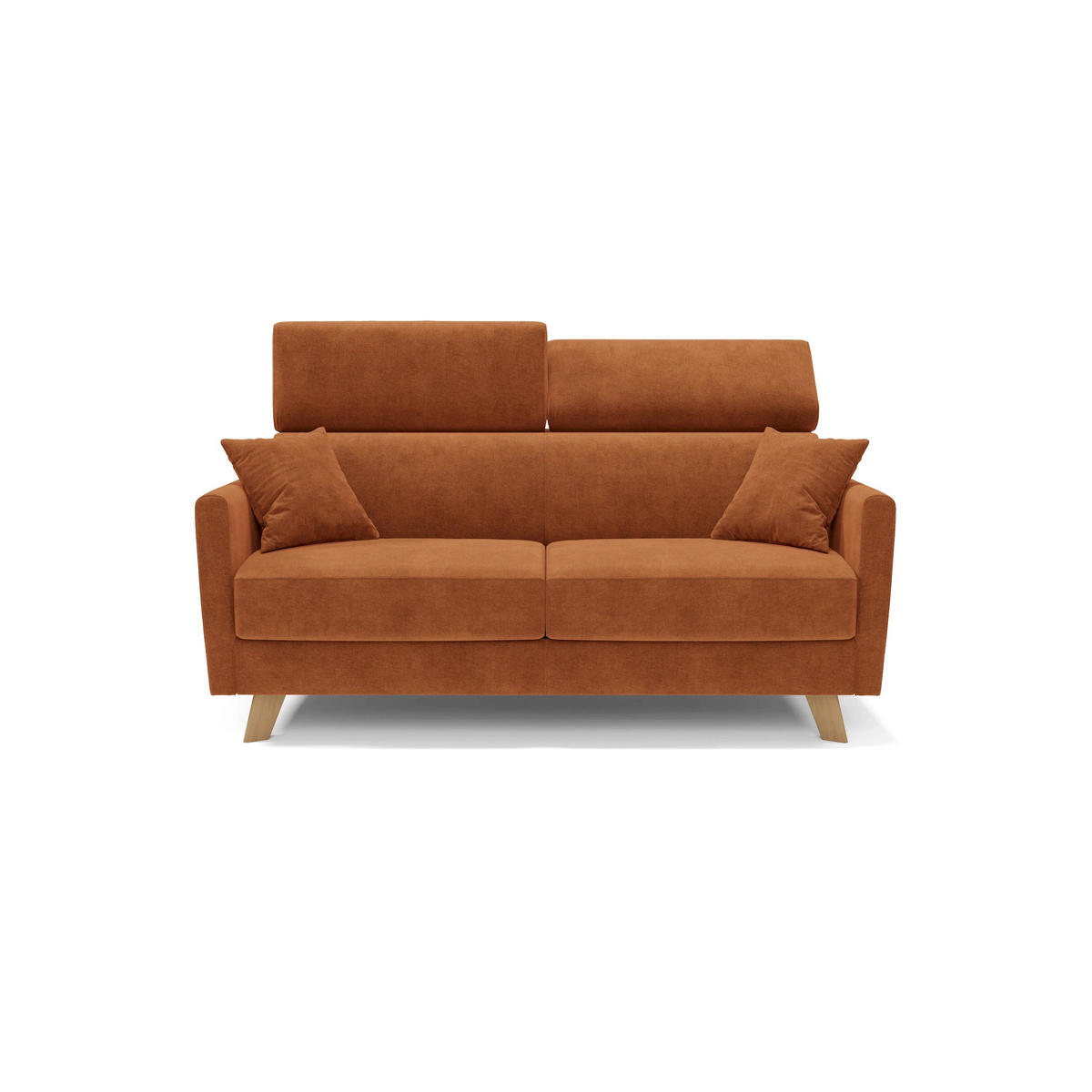 SCHLAFSOFA Francy - Orange, Metall (200/92/97cm) - Divani.store