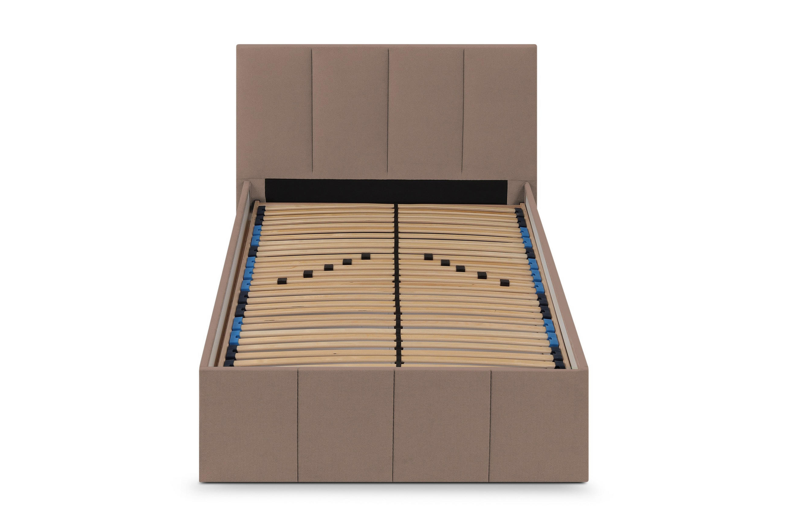 POLSTERBETT Dalas Sahara 100 x 200 x 40 cm Stauraum Mit hochwertiger Matratze H2 (bis 100 kg) und Lattenrost - Sahara, Holz (100/200cm) - Halmon Schlafkomfort Betten 