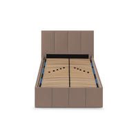 POLSTERBETT Dalas Sahara 120 x 200 x 40 cm Stauraum Mit hochwertiger Matratze H2 (bis 100 kg) und Lattenrost - Sahara, Holz (120/200cm) - Halmon Schlafkomfort Betten 