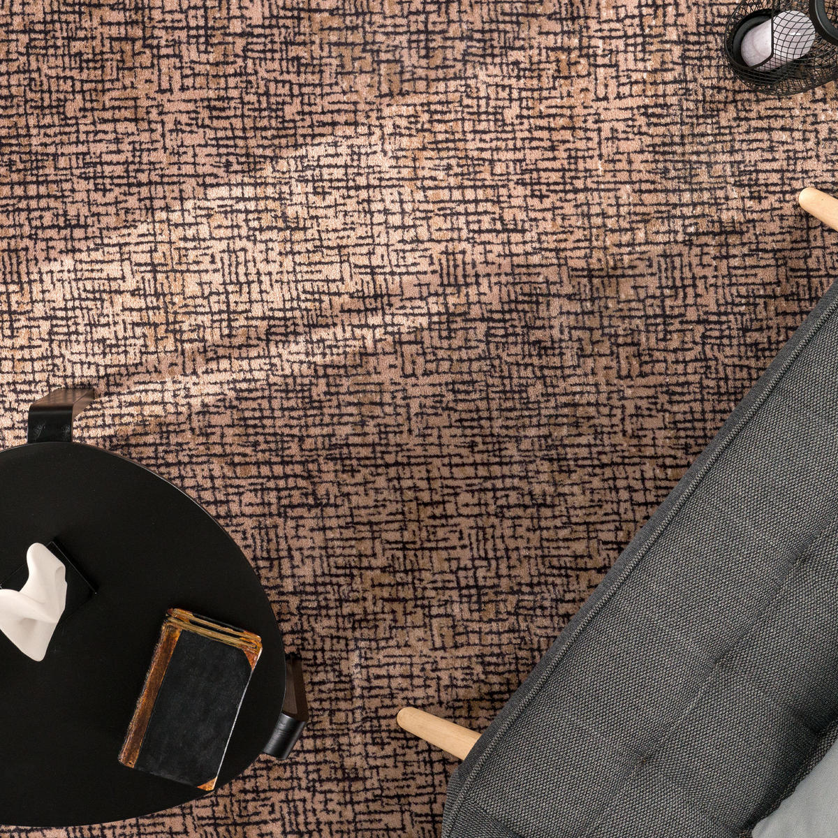 HOCHFLORTEPPICH 140/200 cm Malaga 772 - Beige, Textil (140/200cm) - Paco Home