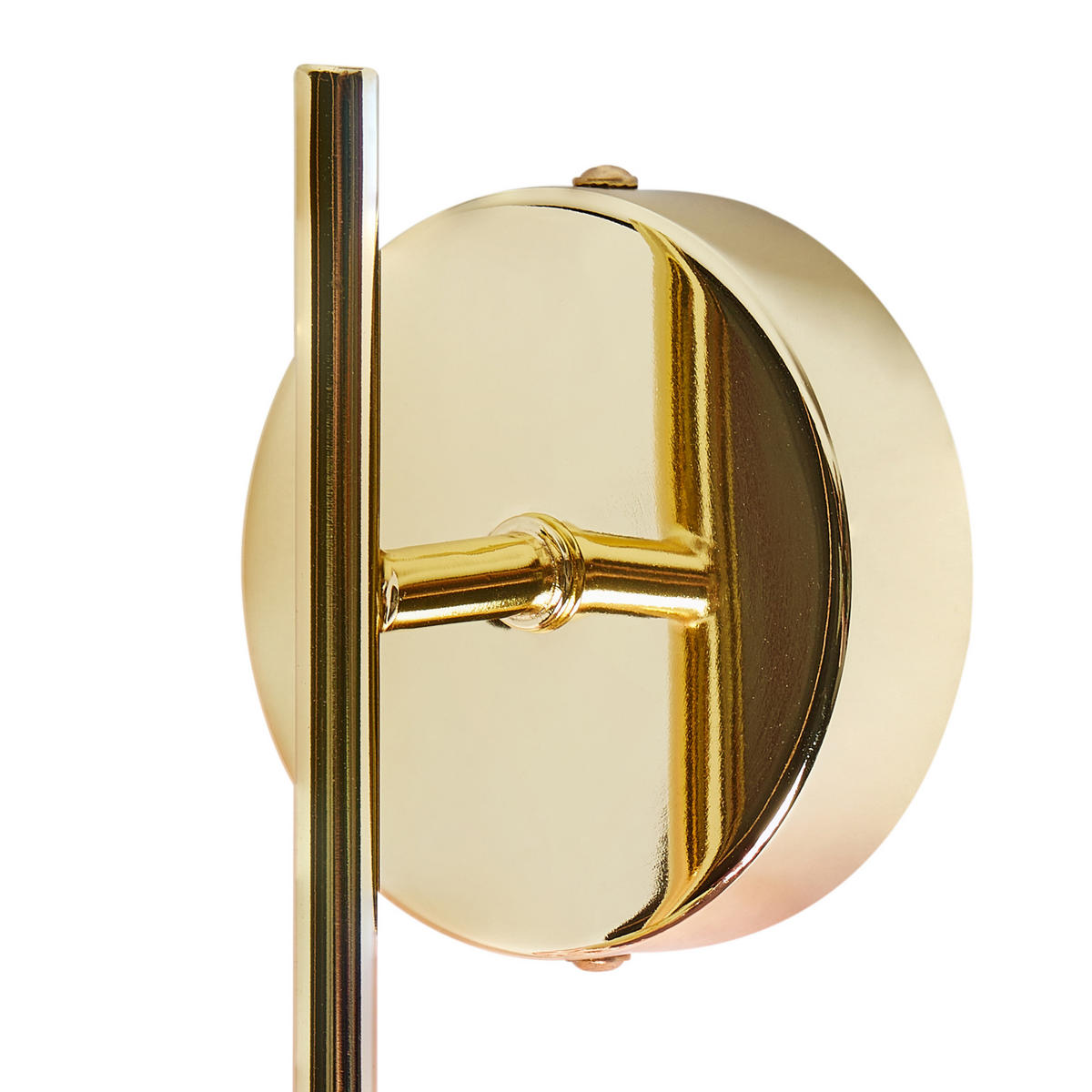 WANDLAMPE Gold Anadyr - Pink/Goldfarben, Glas (14/25/14cm) - Beliani