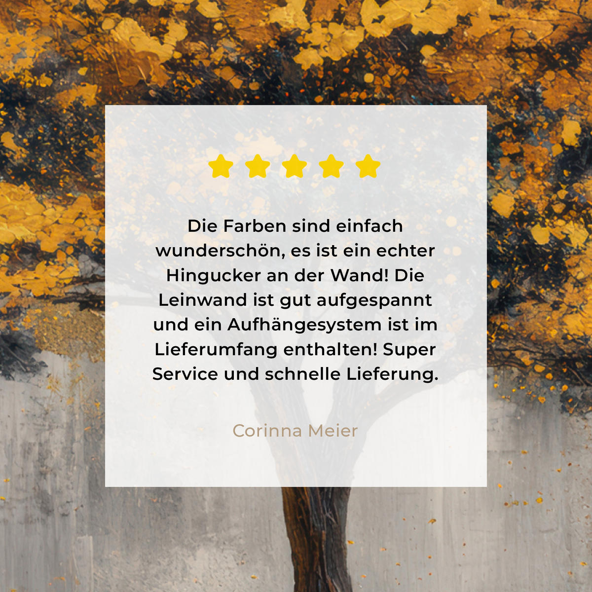 LEINWANDBILD Baum - Blätter - Gold - Abstrakt Deko Groß 90x90 cm - Grau, Textil (90/90cm) - MuchoWow