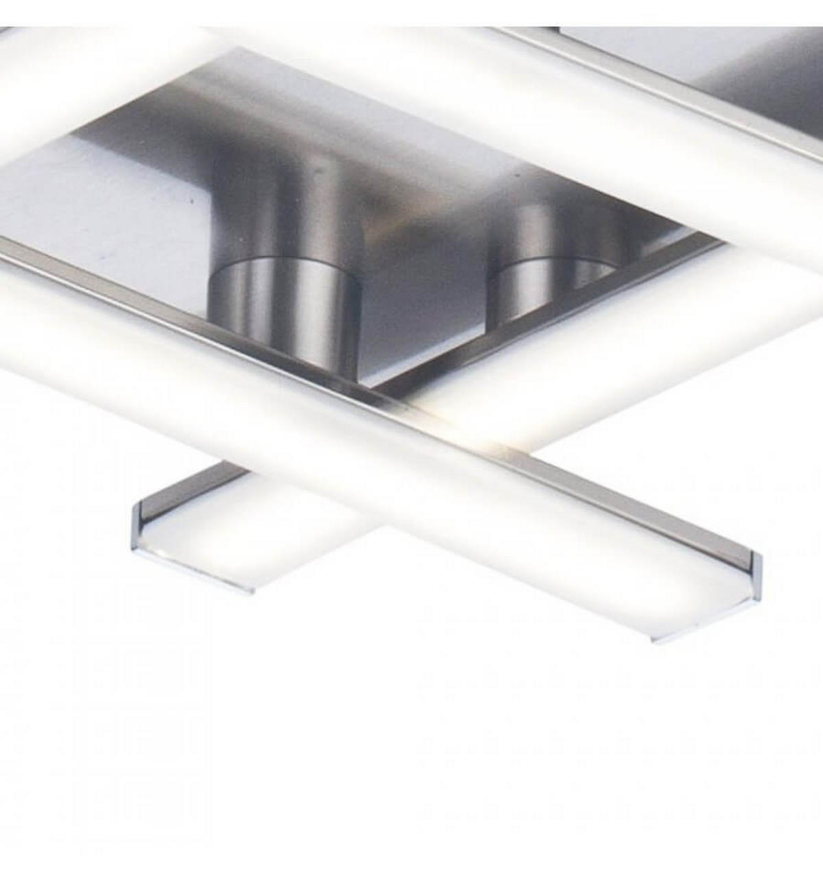 DECKENLEUCHTE YUNA, Nickel, 75cm - Nickelfarben, Metall (75/75/8.5cm) - KOSILUM