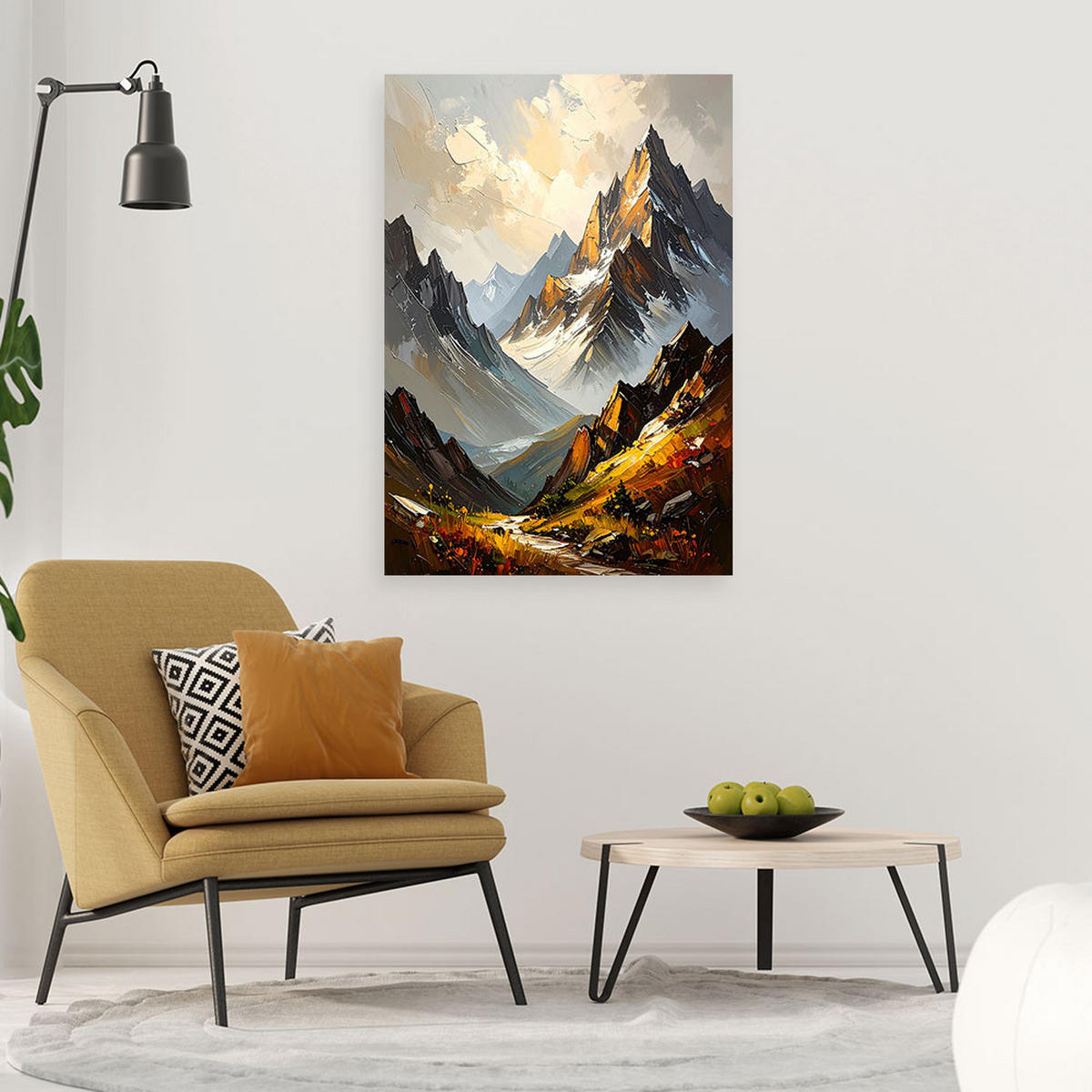 LEINWANDBILD Landschaften 60x90cm - Grau, Textil (60/90cm) - Feeby