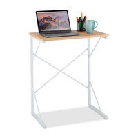 SCHREIBTISCH - Multicolor/Weiß, Holzwerkstoff/Kunststoff (40/60/75cm) - Relaxdays