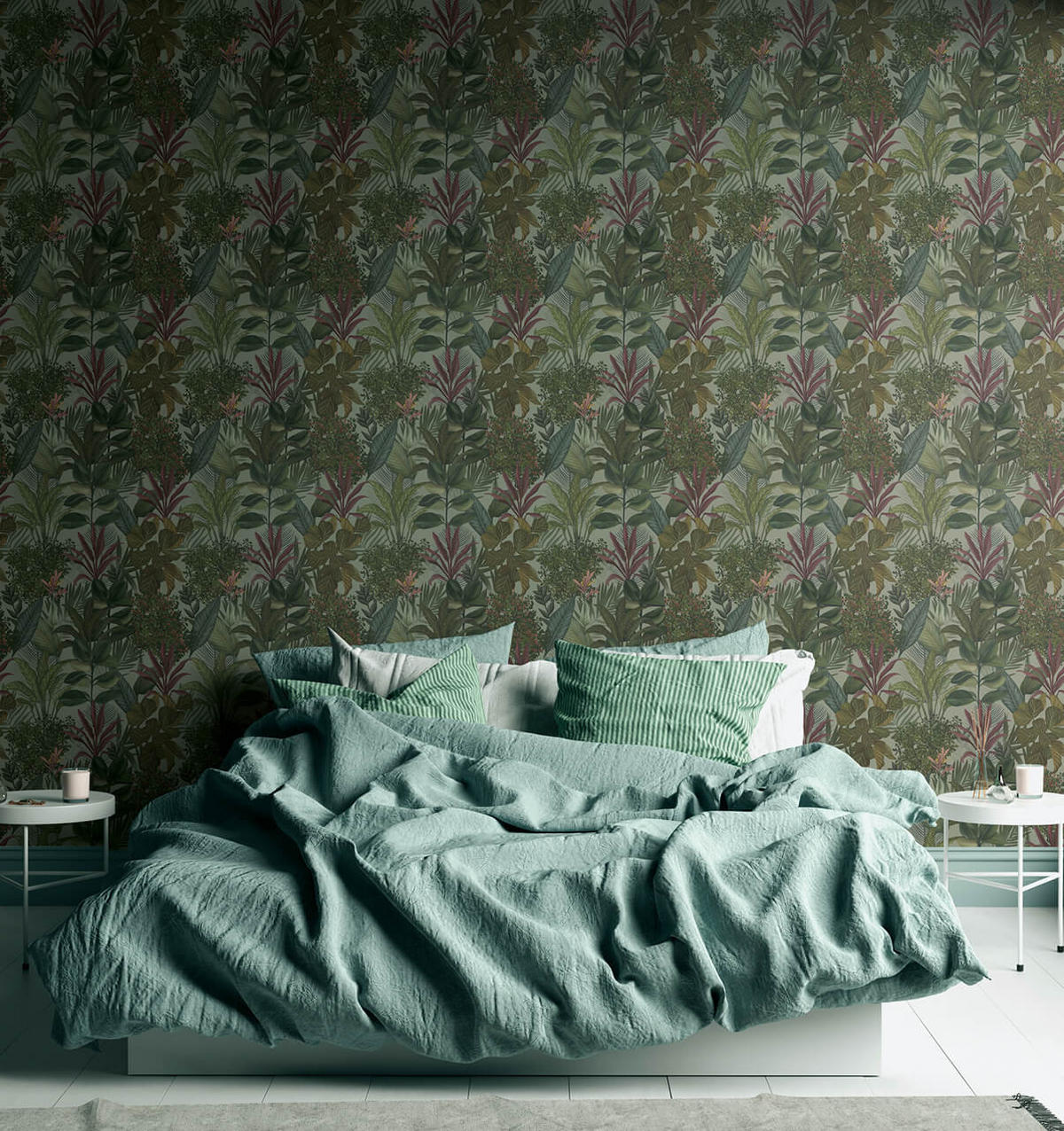 VLIESTAPETE Grün 53/1005 cm - Grün, Textil (53/1cm) - KUNSTLOFT