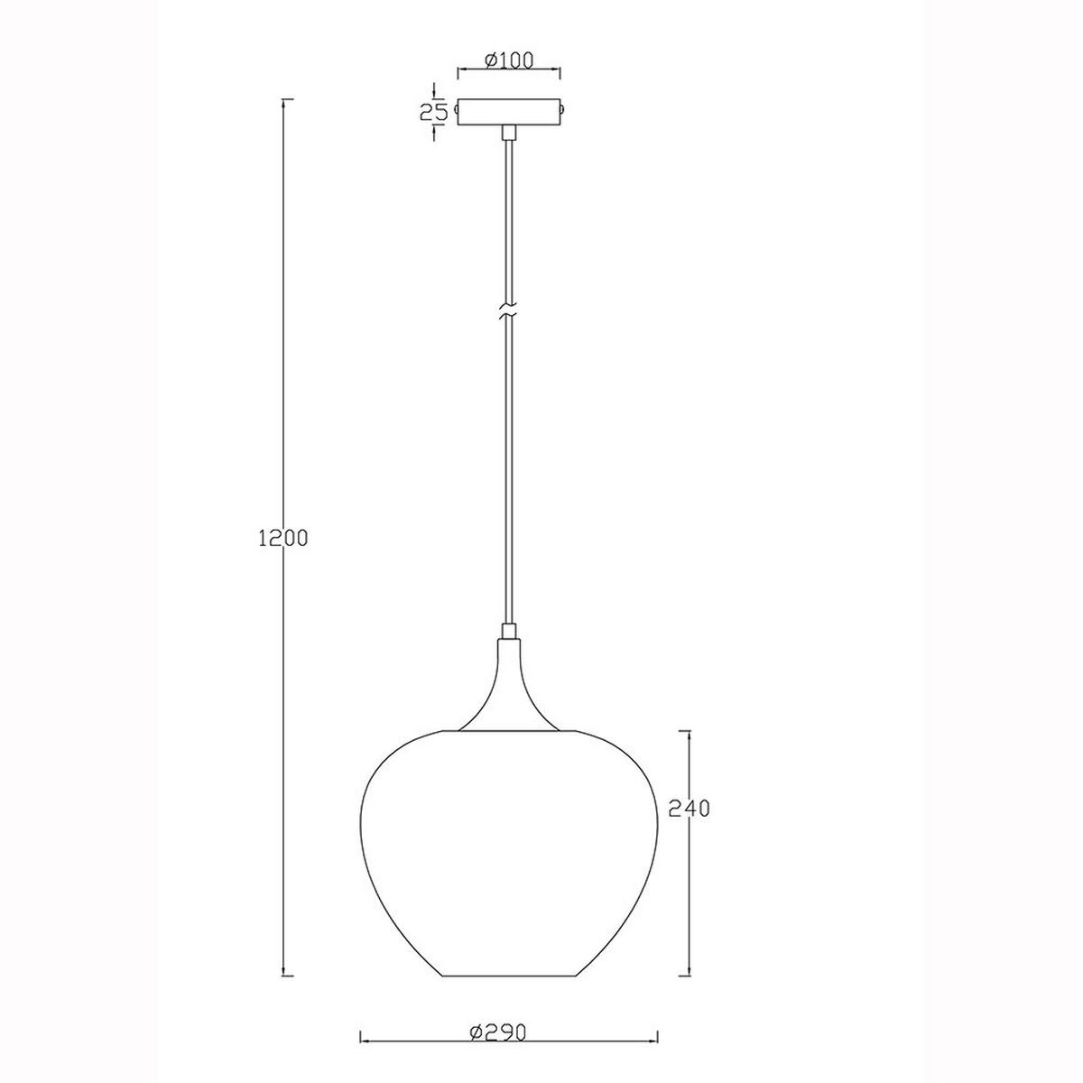 LED HÄNGELEUCHTE Glas Schwarz Chrom - Silberfarben, Glas (29/29/120cm) - Globo Lighting