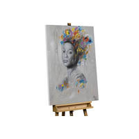RUČNE MAĽOVANÝ AKRYLOVÝ OBRAZ 75/100 cm, viacfarebný, zvierací motív - viacfarebná, drevo/textil (75/100cm) - KUNSTLOFT