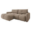 ECKSOFA Sandy - Hellbraun/Schwarz, Holz/Kunststoff (238/165cm) - MIRJAN24