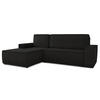 ECKSOFA Totti L, Seite: Links - Schwarz, Holz/Textil (246/144cm) - Sofnet
