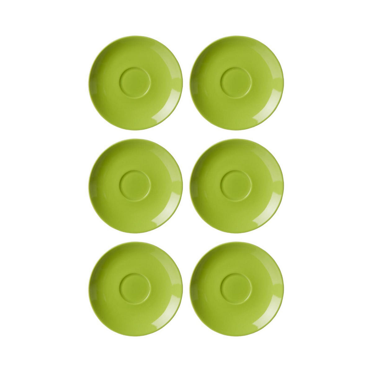 ESPRESSOUNTERTASSEN Doppio Grün ø 12 cm 6er Set - Grün, Keramik (12cm) - Ritzenhoff Breker