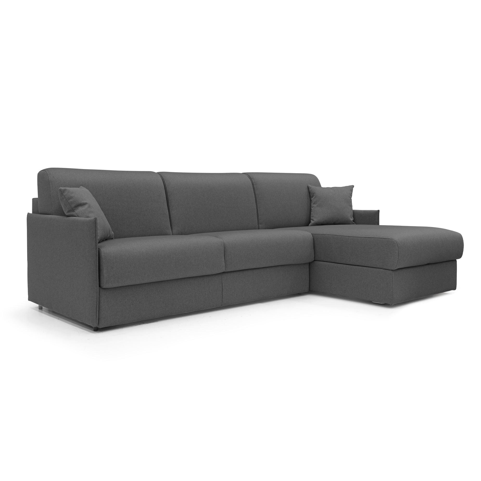 ECKSOFA LINKS Evans - Anthrazit, Textil (252/96cm) - Divani.store