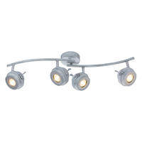 LED DECKENLEUCHTE Metall Grau Antik - Grau, Metall (64/14/16cm) - Globo Lighting
