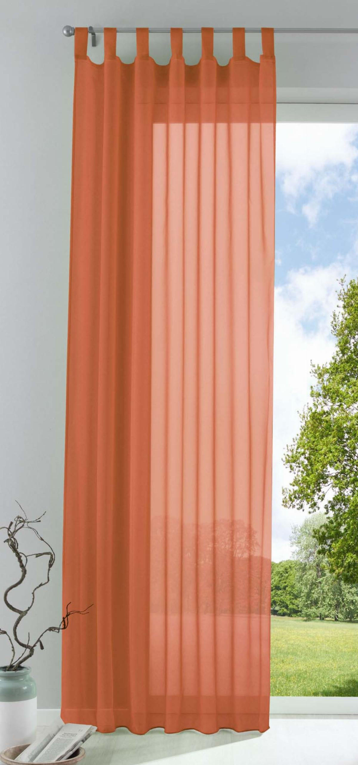 SCHLAUFENSCHAL PULA HxB 245x140 cm Terrakotta - Terra cotta, Textil (140/245cm) - Gardinenbox