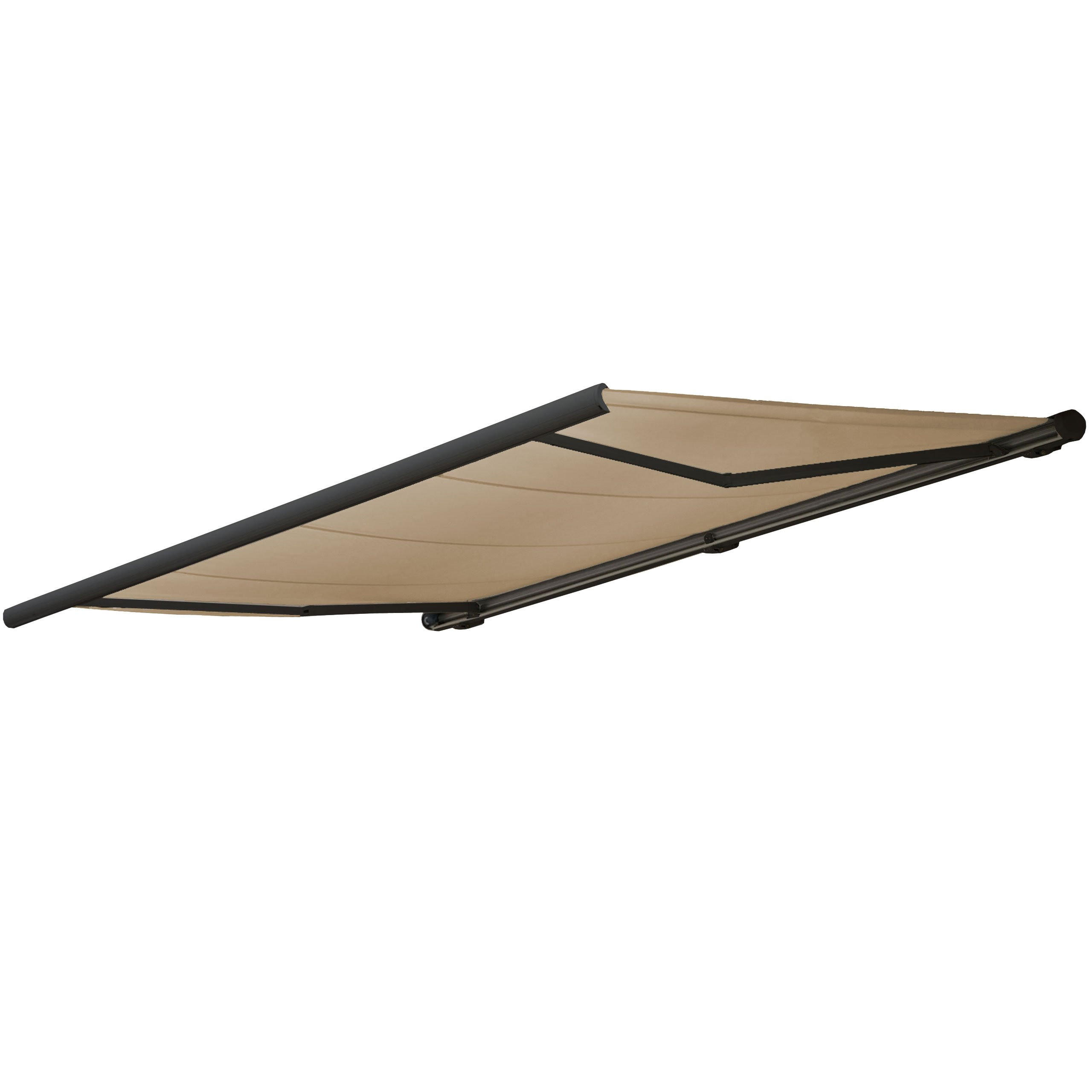 ELEKTRISCHE KASSETTENMARKISE Cremeweiß, Anthrazit - Anthrazit/Weiß, Textil (400/23/300cm) - MCW