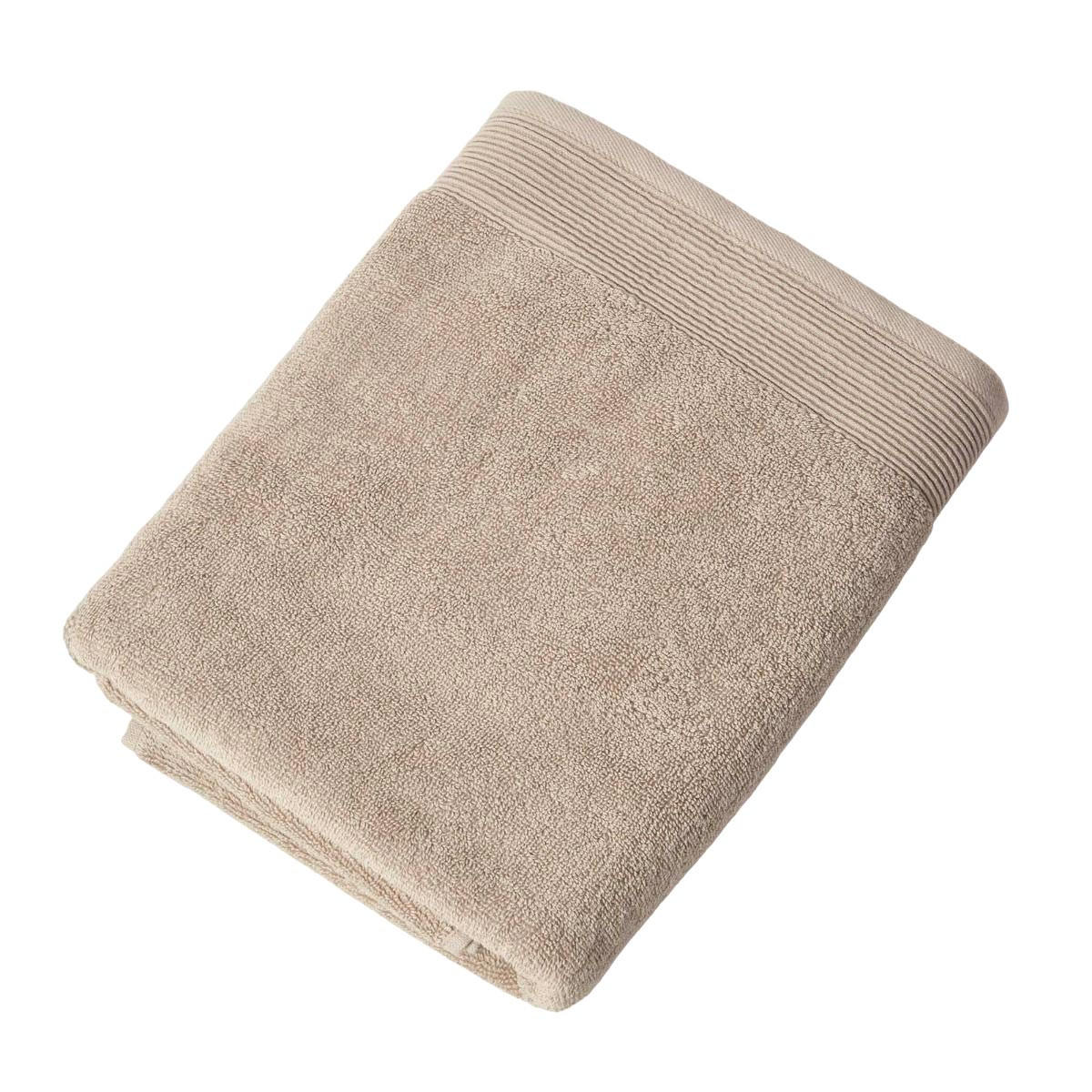 DUSCHTUCH Excellence beige 70/130 cm - Beige, Textil (70/130cm) - Homescapes