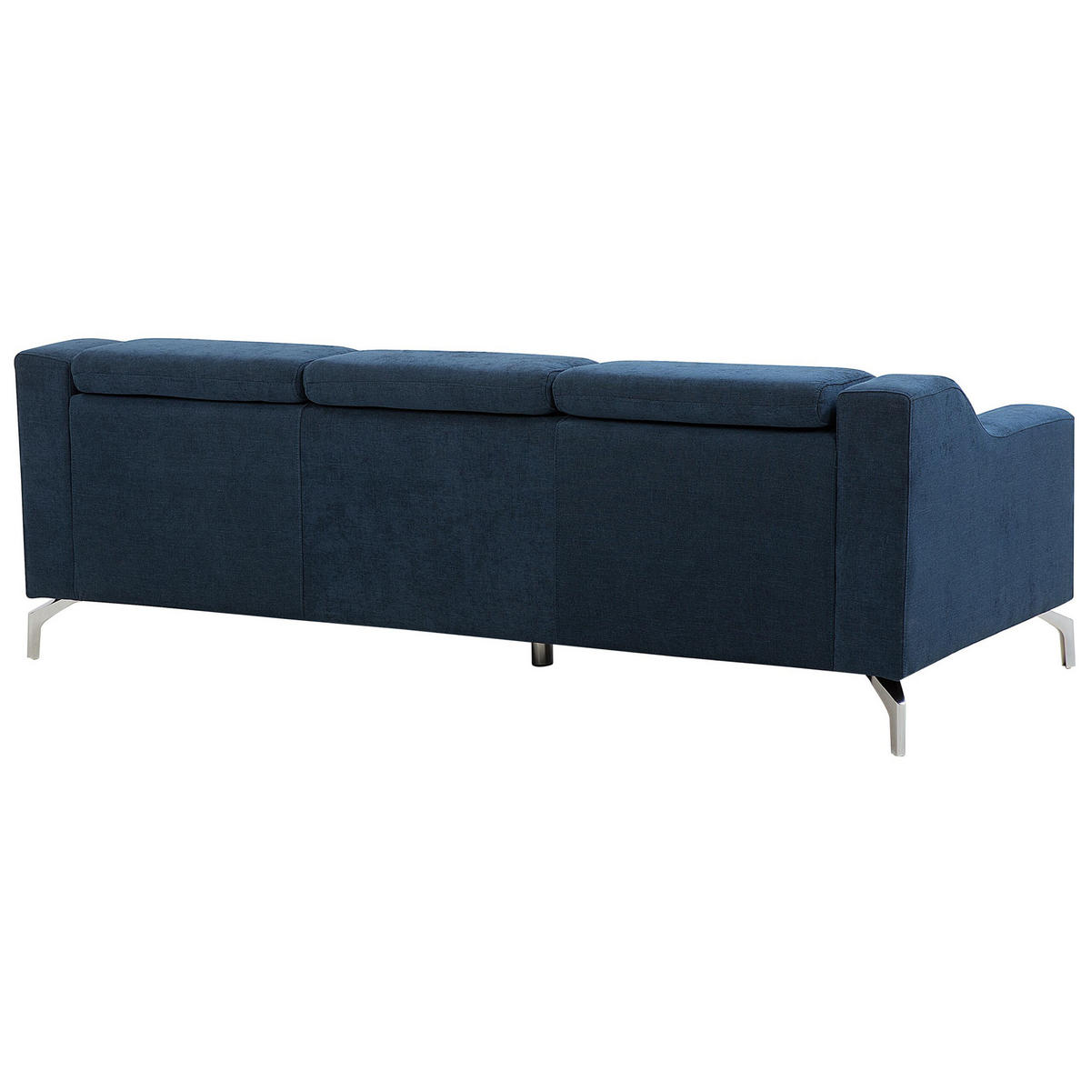 ECKSOFA Polsterbezug Marineblau Glosli - Hellblau, Textil (220/157cm) - Beliani