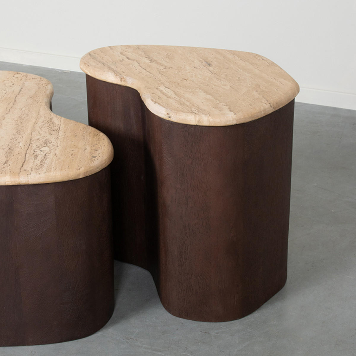 BEISTELLTISCH Davi Braun 30/40/45 cm - Braun, Naturmaterialien (30/40/45cm) - LABEL51